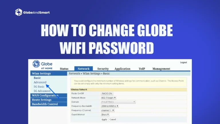 How to Change Globe WiFi Password