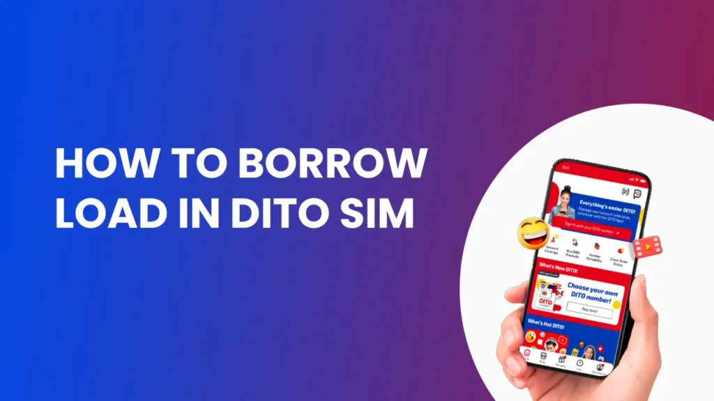 how to borrow load in dito sim